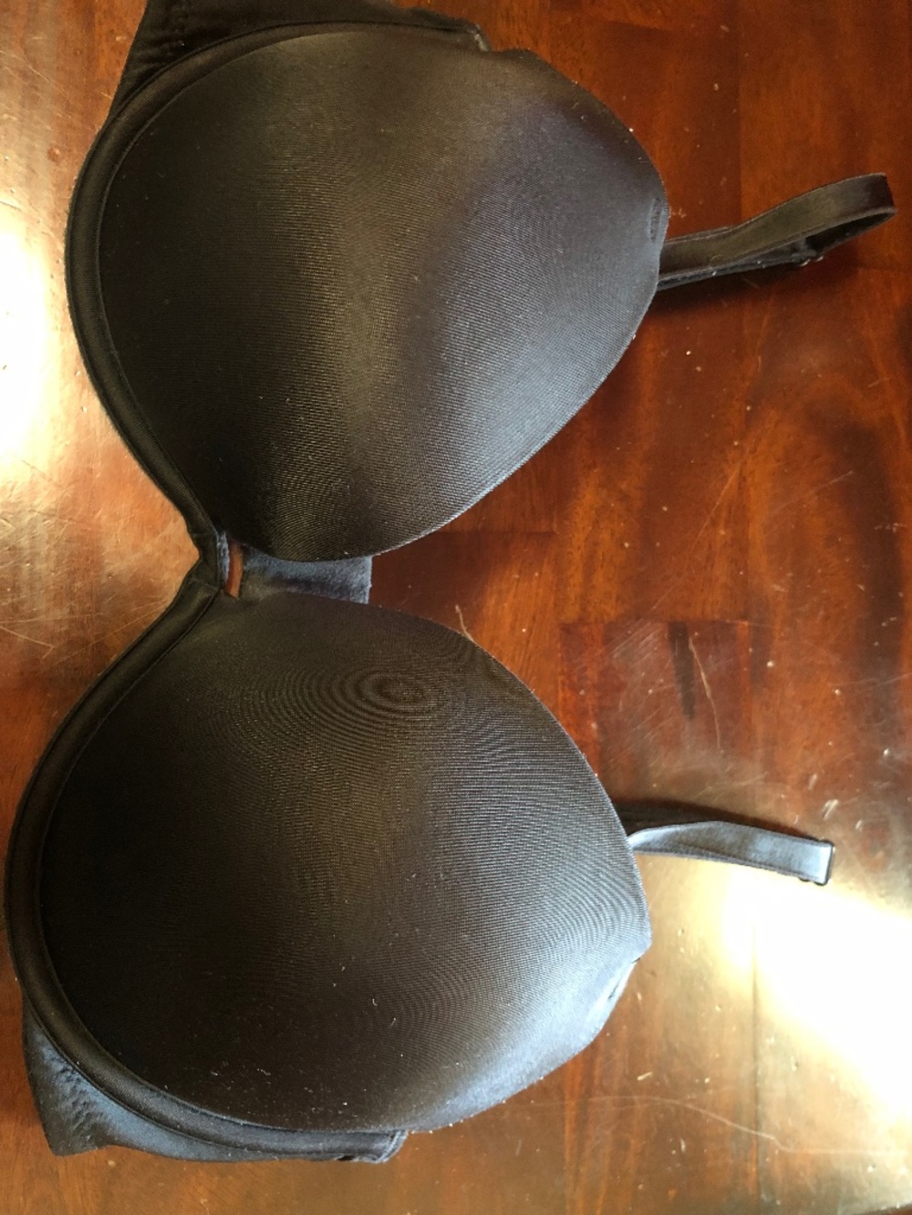 PINK by Victoria’s Secret black satin bra, Size 34D